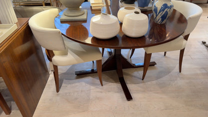 Round Italian Rosewood Dining Table