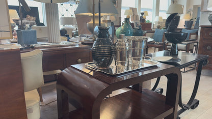 Walnut Art Deco Style Table