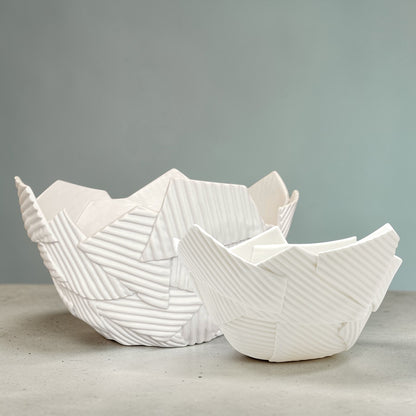Large White Porcelain Fragment Bowl