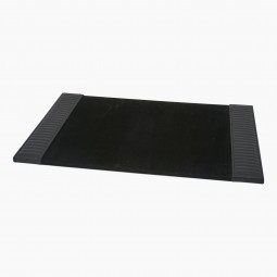Italian Black Leather Desk Blotter