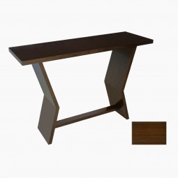 Walnut Table With Angled Side Supports