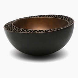 Bronze Bowl with Pierced Rim