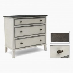 White Painted French Commode