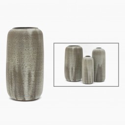 Gray Stoneware Vase