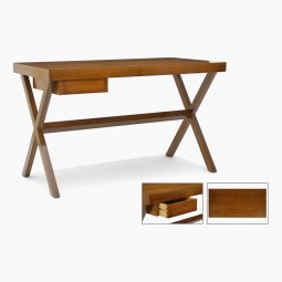 Rectangular Desk with X-Form Supports