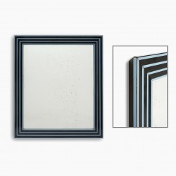 Black and Blue Melamine Mirror