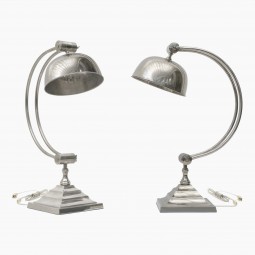 Pair of Chrome Desk Lamps
