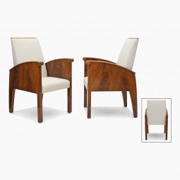 Pair of Art Deco Mahogany Chairs