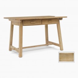 Cerused Oak Trestle Style Desk