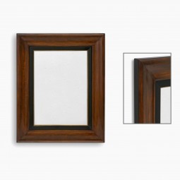 Pear wood and Black Italian Mirror