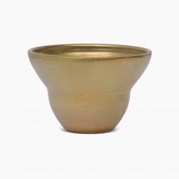 Matte Gold Ceramic Bowl