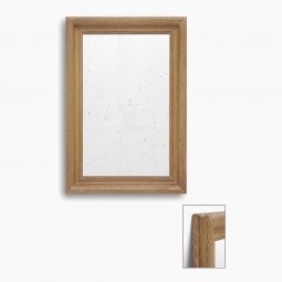 Cerused Oak Molded Framed Mirror