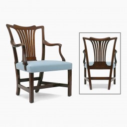 English Mahogany Arm Chair