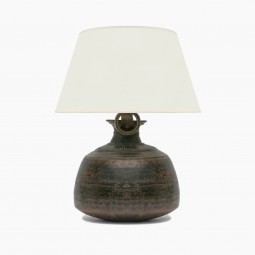Antique Copper Pot as Table Lamp