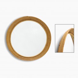 Circular Pencil Reed Mirror
