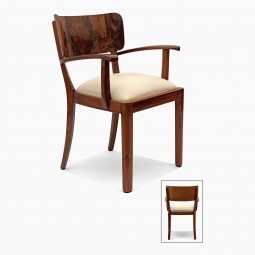 Walnut Art Deco Desk Chair