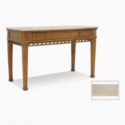 Elm Console Table with Faux Marble Top