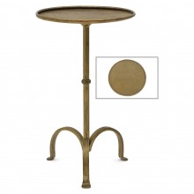 Gilded Iron Tripod Drinks Table