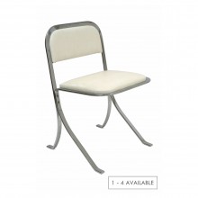 Chrome upholstered chair