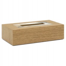 Natural Oak and Horn Tissue Box Cover