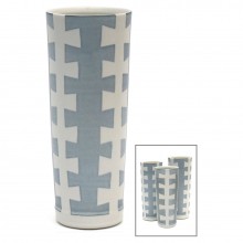 Porcelain Studio Art “Zipper” Vase
