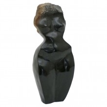 Black Marble Female Nude Sculpture