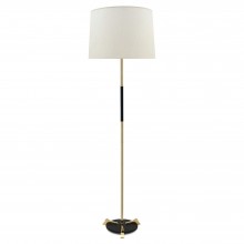 Brass and Black Standing Lamp