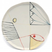 Hand Made Decorated Porcelain Plate