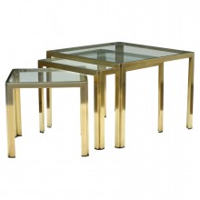 Italian Brass and Glass Tables