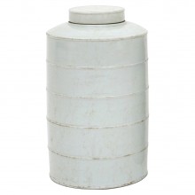 White Ironstone Cannister