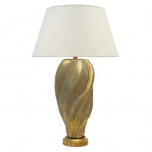 Gold Ceramic Free-Form Lamp