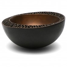 Bronze Bowl with Pierced Rim