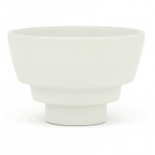 White Porcelain Stepped Bowl