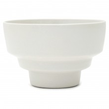 White Porcelain Stepped Bowl
