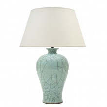 Celadon Crackle Glazed Table Lamp