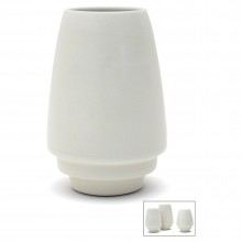 Porcelain Vase with Stepped Base