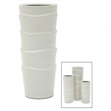 Medium Slip Edge Porcelain Vase
