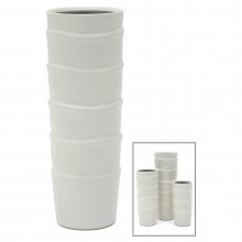 Large Slip Edge Porcelain Vase