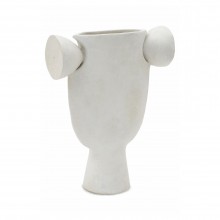 White Ceramic Vase by John Born