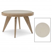 Circular Cerused Oak Side Table