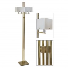 Four Light Brass Standing Lamp