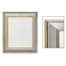 Steel and Brass Mirror