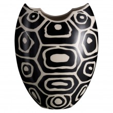 Porcelain Black and White Vase