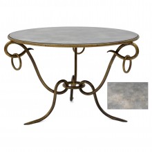 Circular Gilt Iron Table