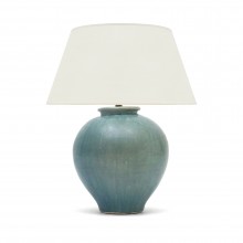 Blue/Green Washed Glaze Lamp