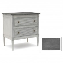 Gray/Blue Painted Small Commode