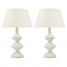 Pair of Plaster Lamps