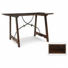 Walnut and Iron Table