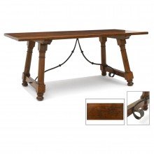 Walnut and Iron Table