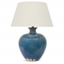 Washed Blue Table Lamp